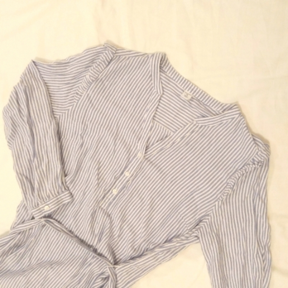 Blue Striped Dress